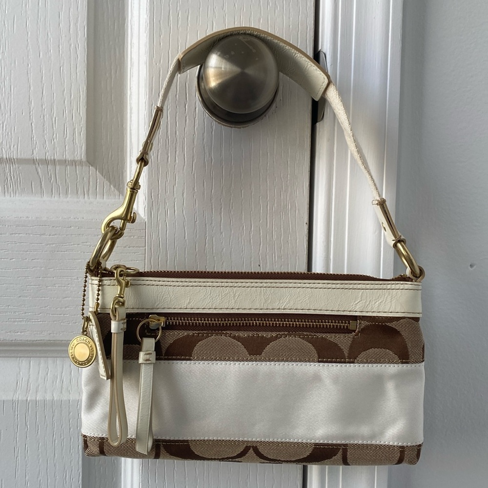 Coach Cream/Brown Handbag